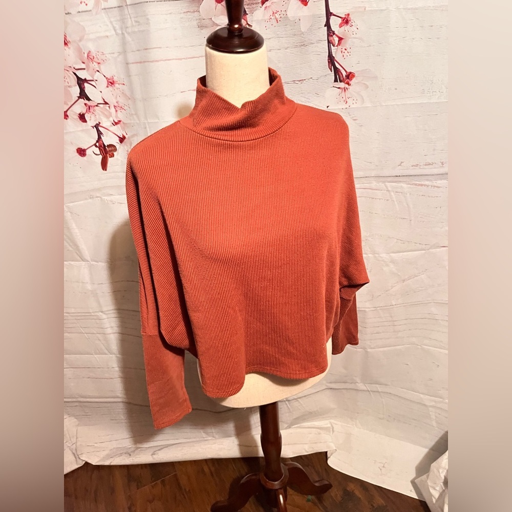 Abound neck crop sweater